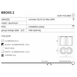 AZZARDO BROSS 2 BLACK ALUMINIUM AZ0782